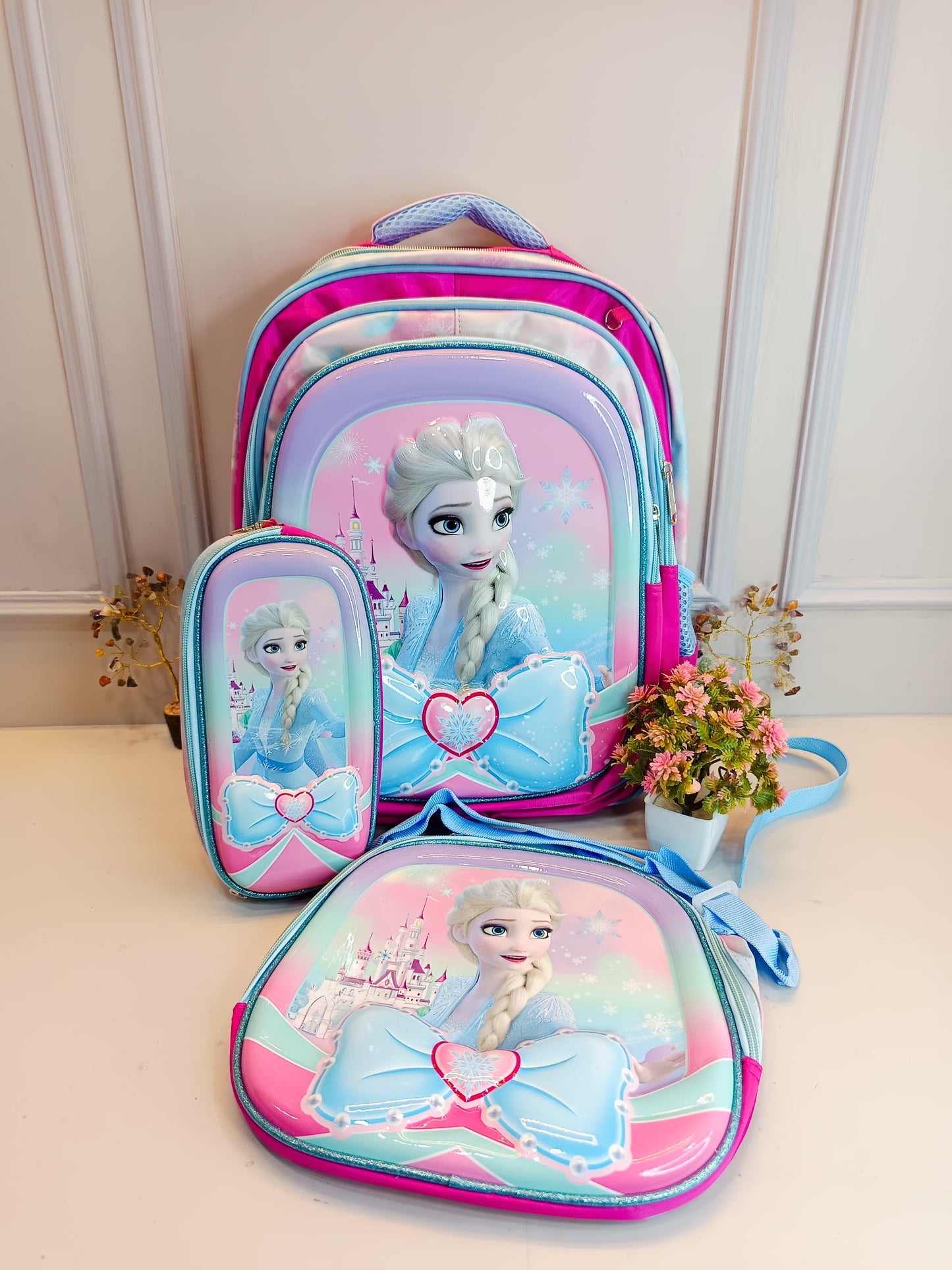 Cartoon Kids' School Backpack Set β Pack of 3