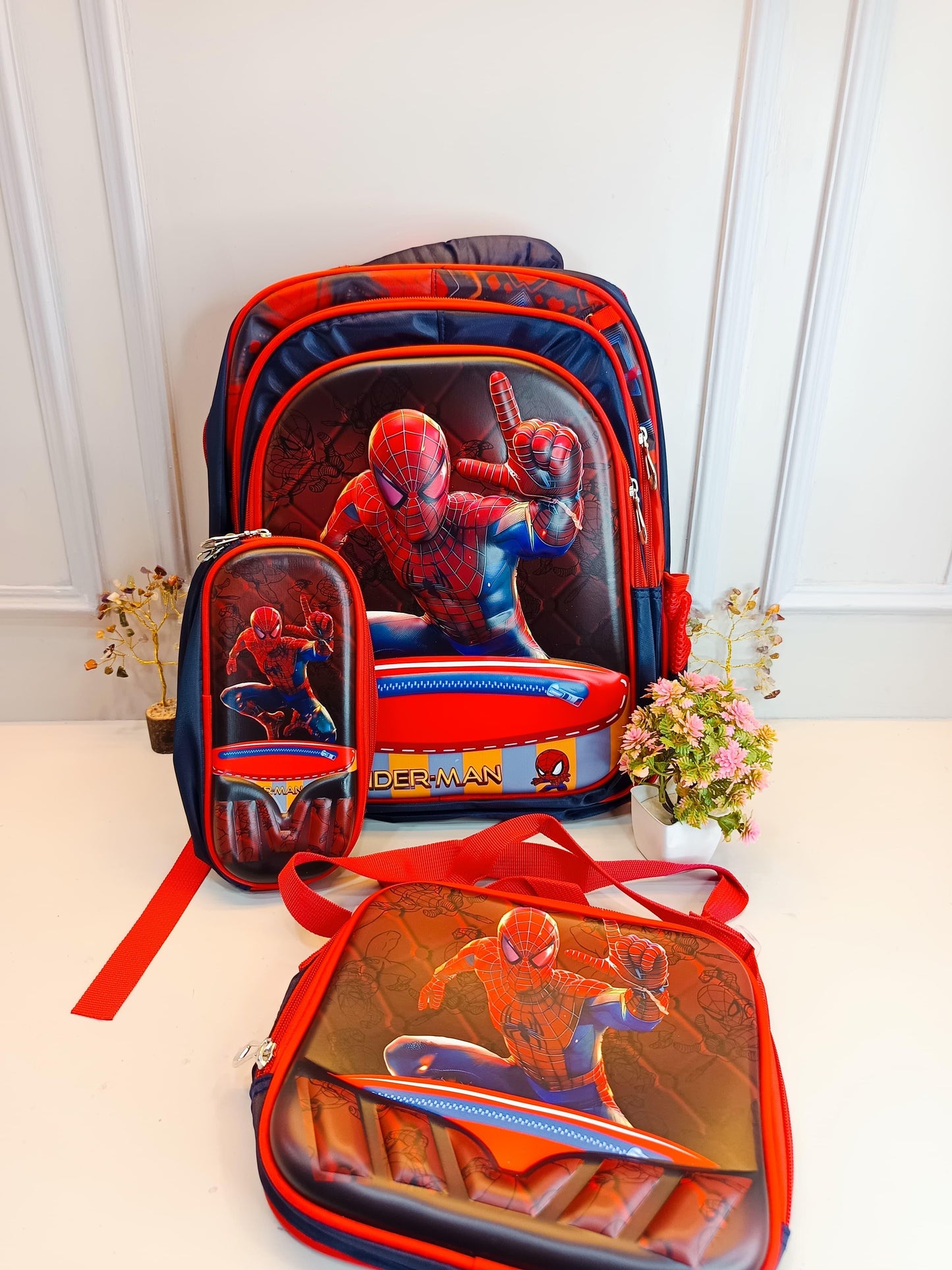 Cartoon Kids' School Backpack Set β Pack of 3