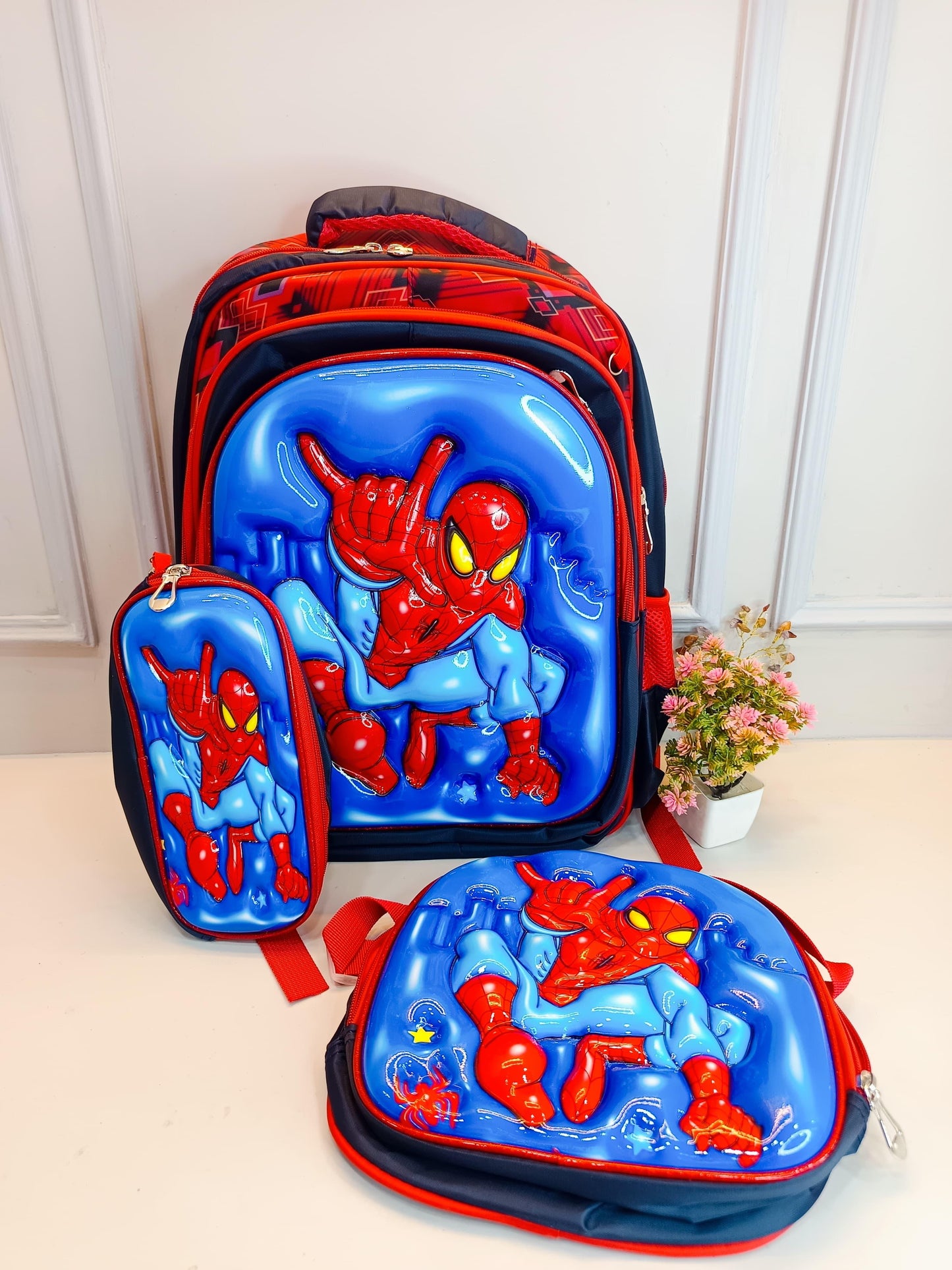 Cartoon Kids' School Backpack Set β Pack of 3