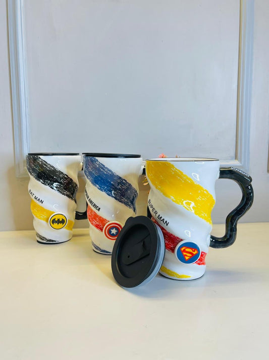 Avengers & Dinosaur Beak-Shaped Ceramic Mugs