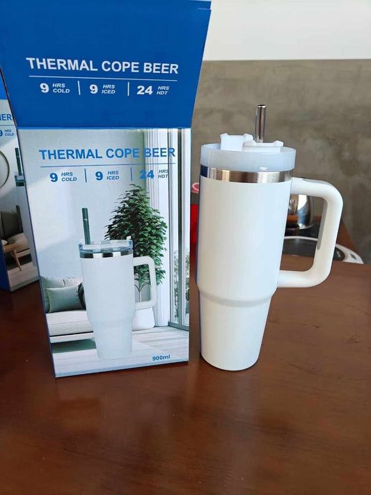 Black and White 900ml Tumbler