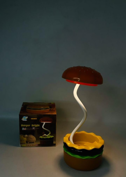 Burger Delight: Folding LED Night Lamp for Kids 🍔✨
