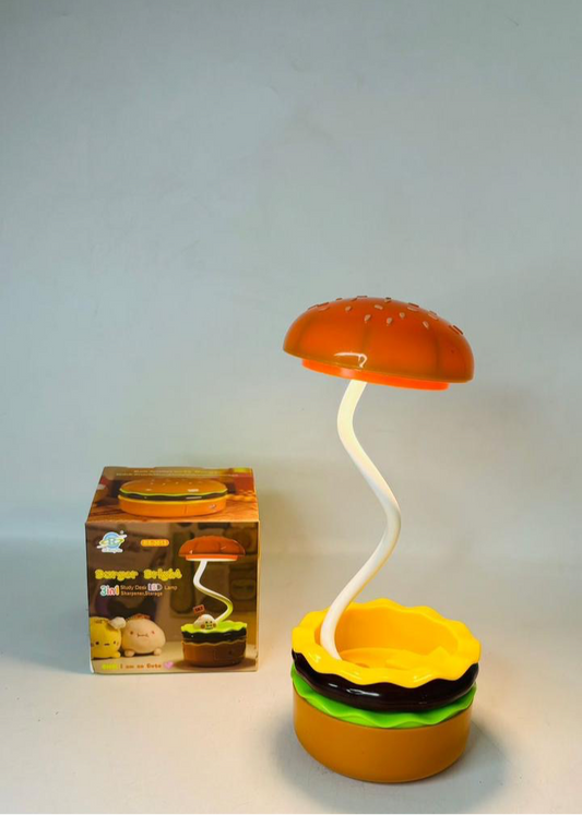 Burger Delight: Folding LED Night Lamp for Kids 🍔✨