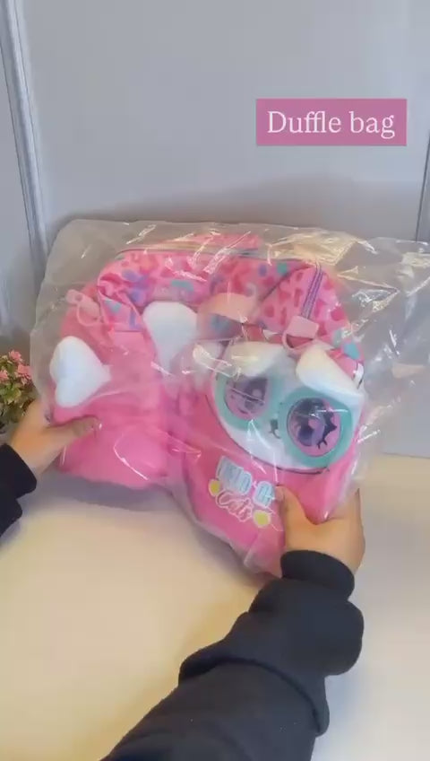 CUTE CAT DUFFLE BAG